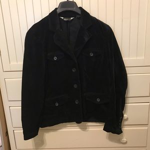Eddie Bauer Velveteen Blazer in Black